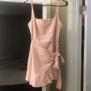 Pink mini dress